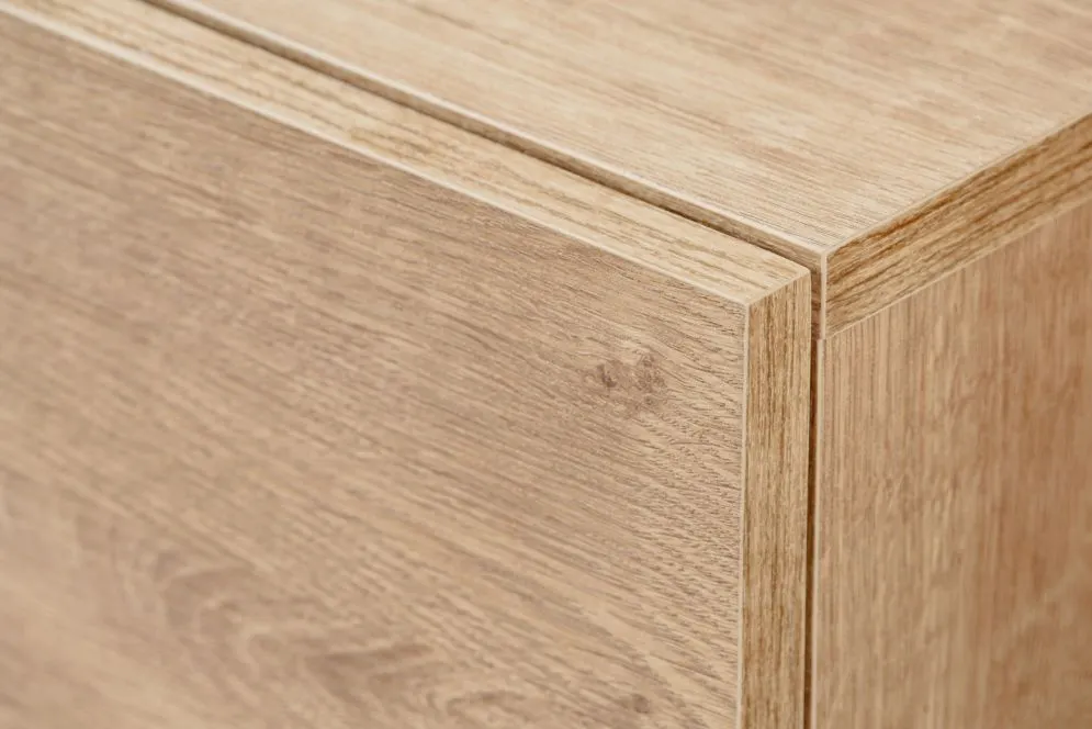 Komoda ARON 160cm dąb ribbeck/czarny mat ryflowana I sklep meblowy MIRAT. styl RYFLOWANY kolekcja ARON