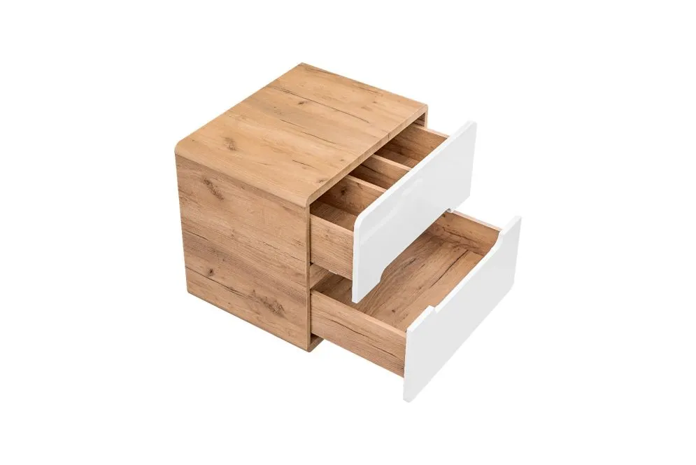 Szafka pod umywalkę nablatową ARUBA 60 cm biała/dąb | MIRAT. w stylu  kolekcja ARUBA