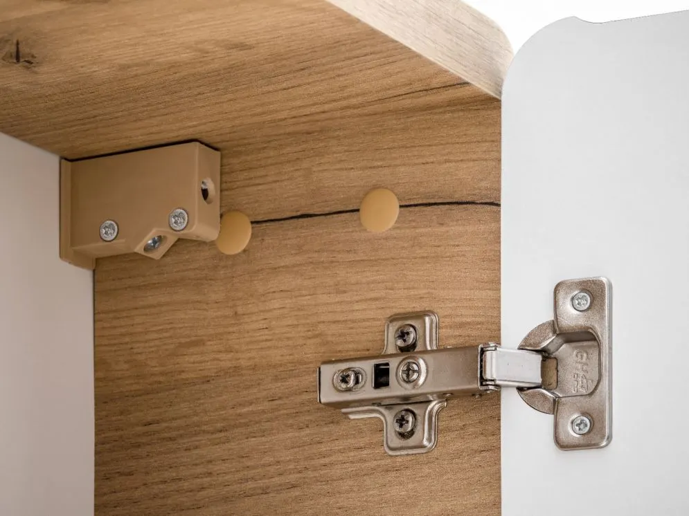 Szafka łazienkowa ARUBA 35 cm biała/dąb wisząca mała | MIRAT. w stylu  kolekcja ARUBA