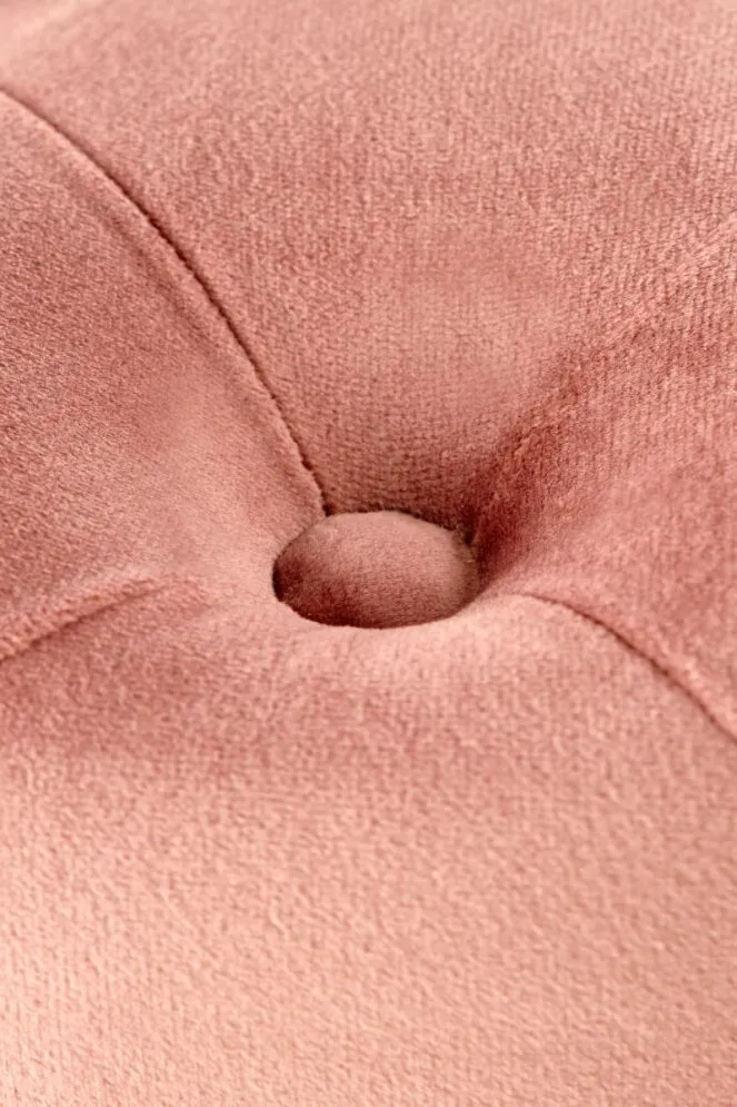 Ławka ATHENA VELVET różowa na złotych nogach | MIRAT. styl GLAMOUR