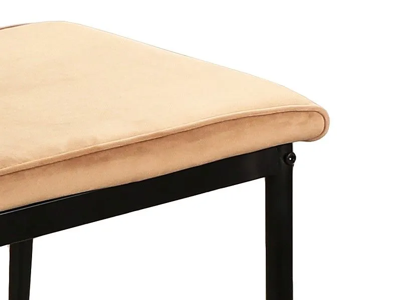 Krzesło tapicerowane ATOM VELVET beżowe w stylu glamour | MIRAT. w stylu GLAMOUR, LOFT kolekcja