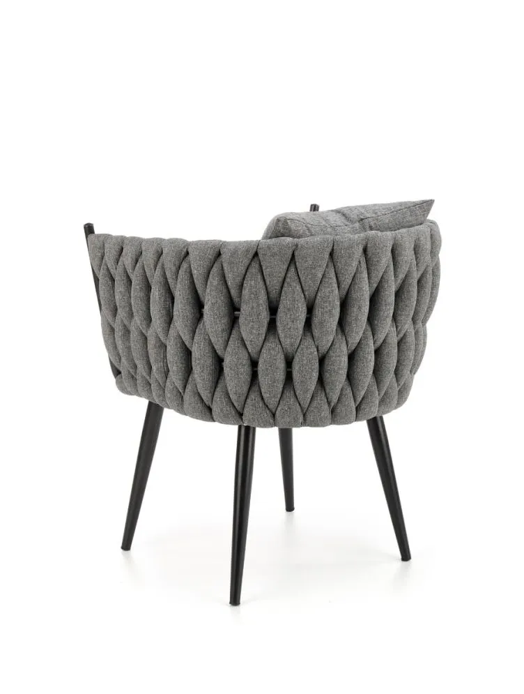 Fotel do salonu AVATAR szary do salonu | MIRAT. styl LOFT