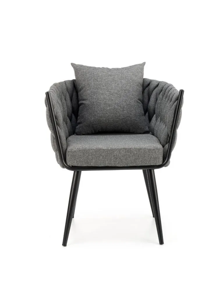 Fotel do salonu AVATAR szary do salonu | MIRAT. styl LOFT