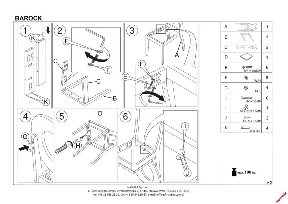 Krzesło BAROCK białe szare do salonu w stylu glamour | MIRAT. styl GLAMOUR, KLASYCZNY