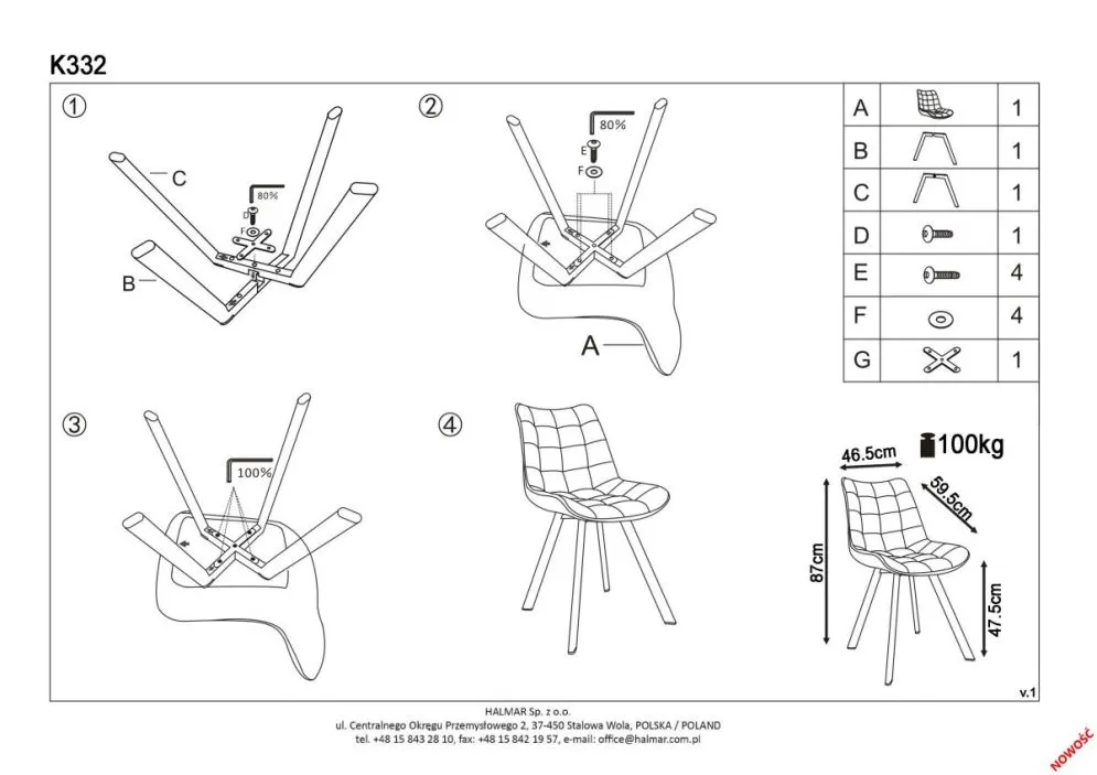 Krzesło K332 VELVET czarne tapicerowane z przeszyciami do salonu | MIRAT. w stylu  kolekcja