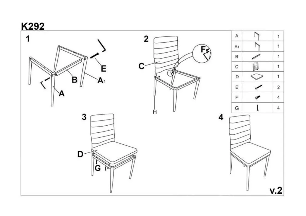Krzesło K292 szare w stylu loftowym | MIRAT.