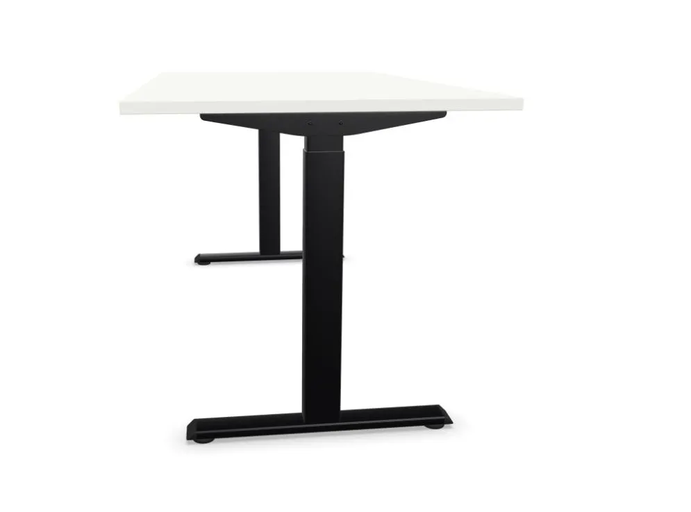 Biurko eCOMO 140x70cm białe z regulacją wysokości elektryczne I sklep meblowy MIRAT.