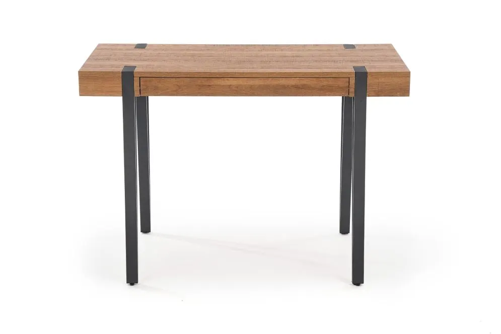 Biurko B-39 orzech miodowy/czarne komputerowe | MIRAT. w stylu LOFT kolekcja