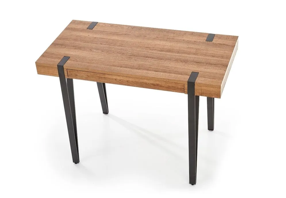 Biurko B-39 orzech miodowy/czarne komputerowe | MIRAT. w stylu LOFT kolekcja