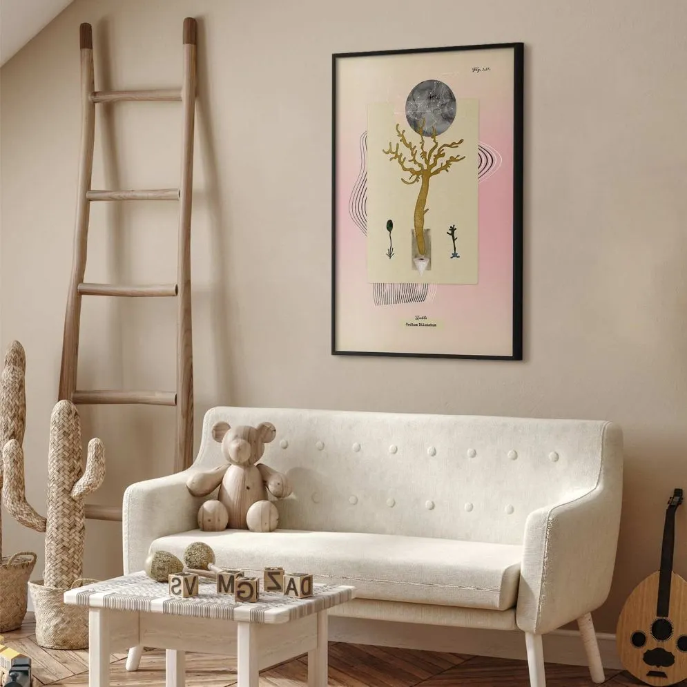 Plakat Niezwykła roślina 21x30 cm z ramą czarną bez marginesu | MIRAT.