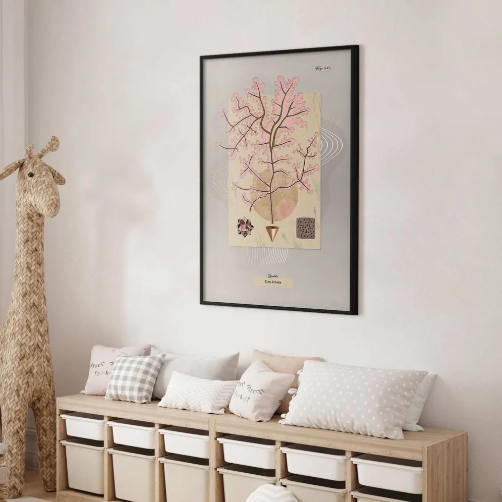 Plakat Tajemnicze drzewko 60x90 cm z ramą czarną bez marginesu | MIRAT.