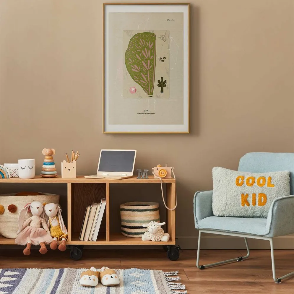 Plakat abstrakcyjne drzewo 60 x 90 cm z ramą złotą | MIRAT.  kolekcja b-A-0396-ao-a