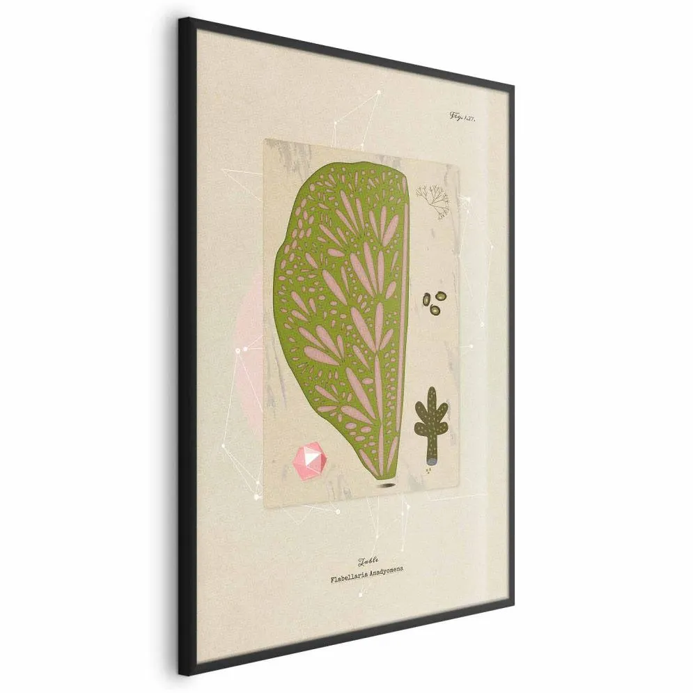 Plakat Abstrakcyjne drzewo 21x30cm z ramą czarną bez marginesu | MIRAT.  kolekcja b-A-0396-ao-a