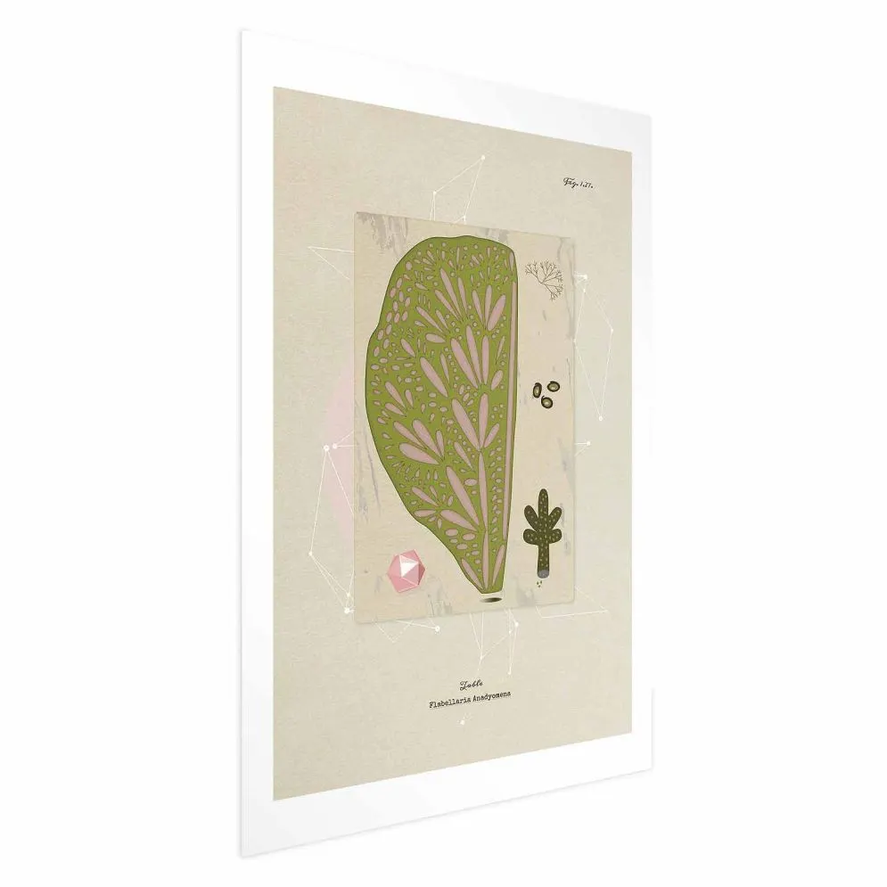 Plakat Abstrakcyjne drzewo 21x30cm bez ramy z marginesem | MIRAT.  kolekcja b-A-0396-ao-a