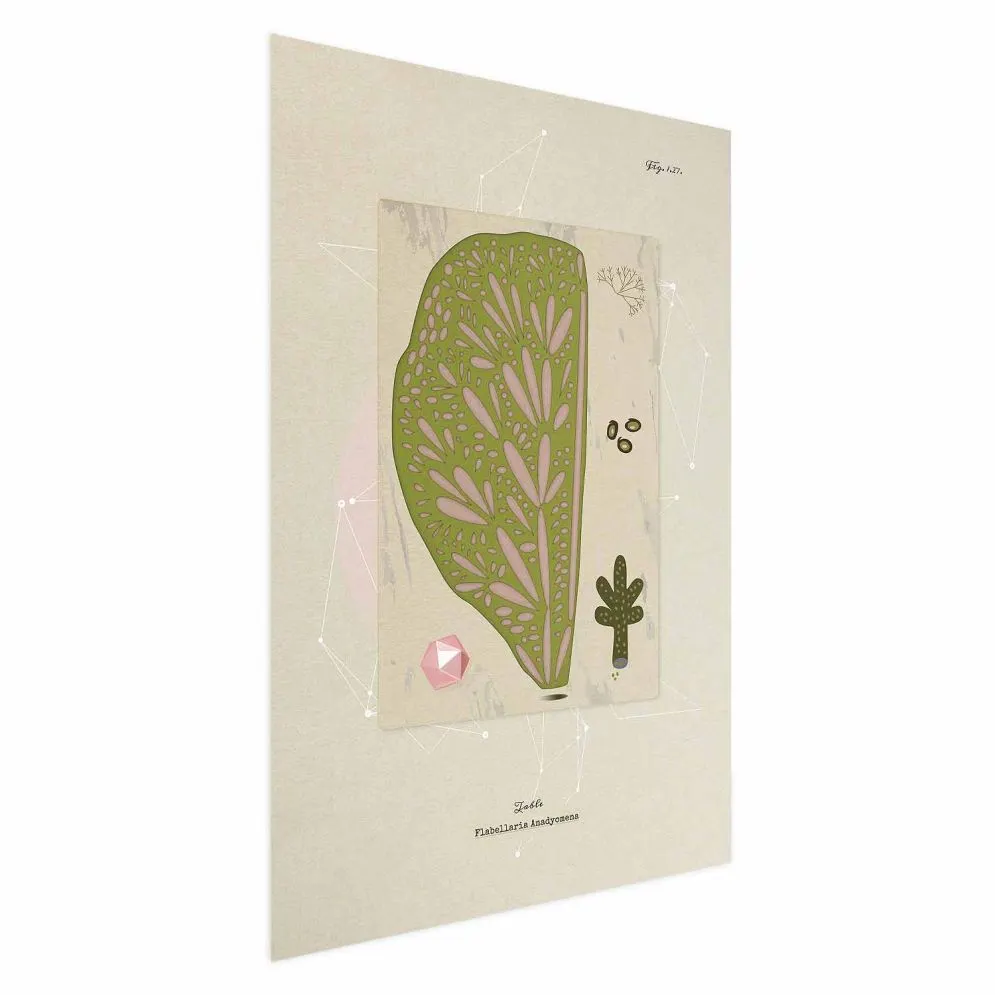 Plakat Abstrakcyjne drzewo 29,7x42cm z ramą złotą bez marginesu | MIRAT.  kolekcja b-A-0396-ao-a