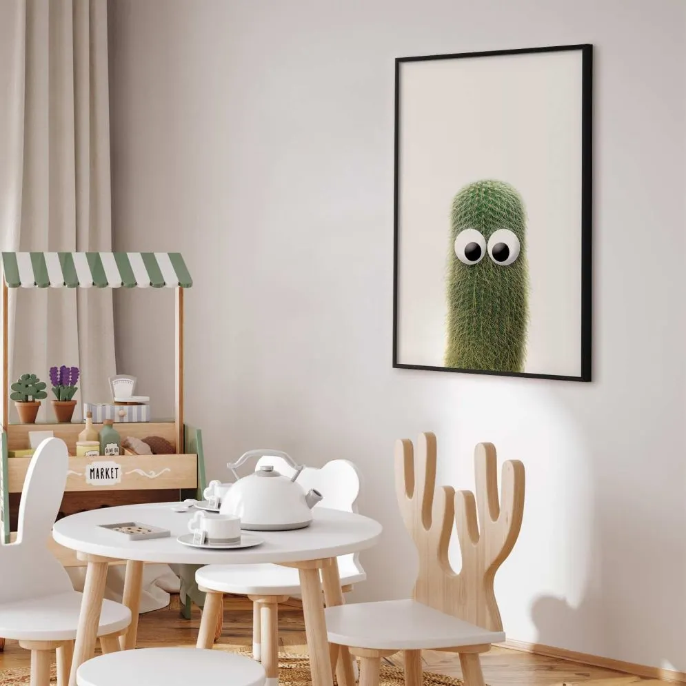 Plakat Kłujący przyjaciel 21x30 cm z ramą czarną bez marginesu | MIRAT.