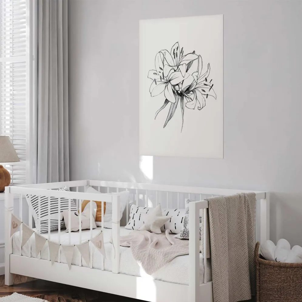 Plakat Rysowane kwiaty 60x90 cm bez ramy bez marginesu | MIRAT.