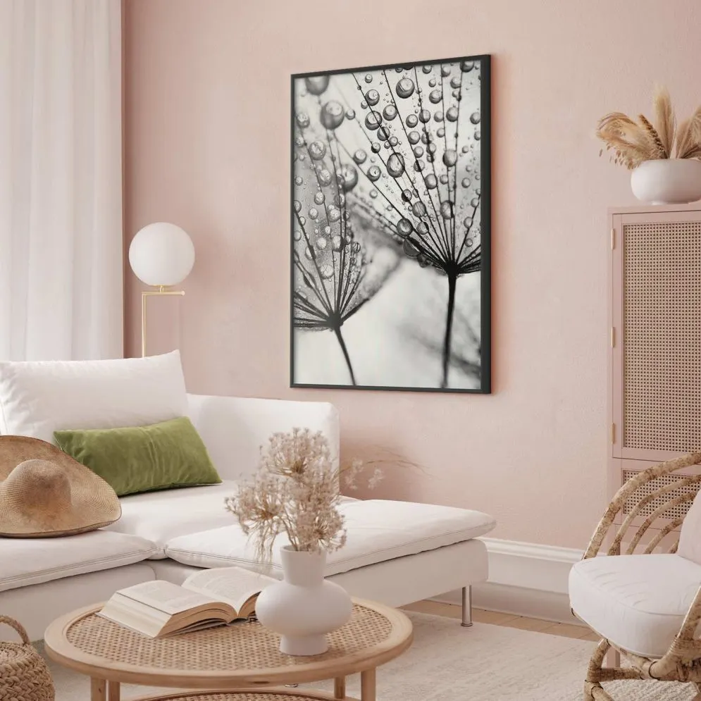 Plakat Rosa 29,7x42 cm z ramą czarną bez marginesu | MIRAT.