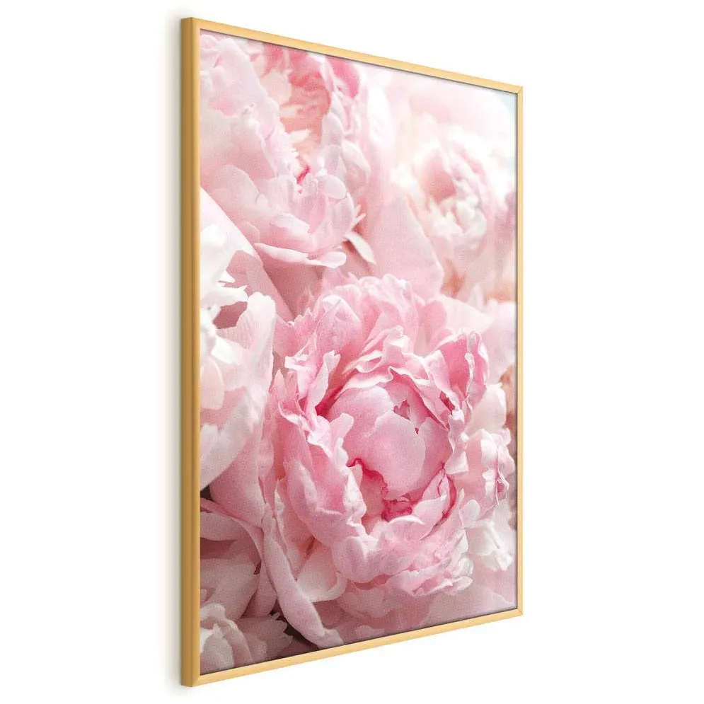 Plakat Nostalgia poranka 40x60 cm z ramą złotą bez marginesu | MIRAT.