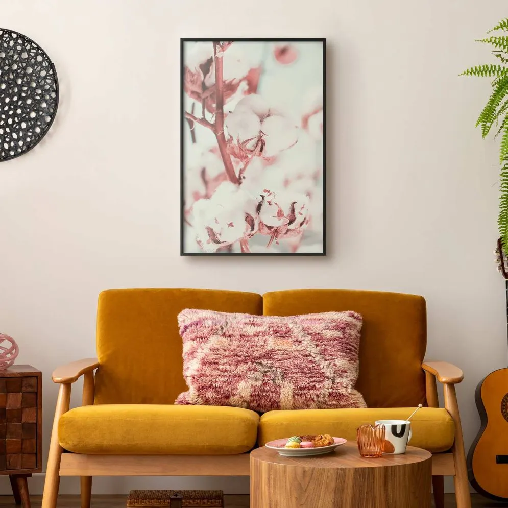 Plakat Bawełna 21x30 cm z ramą czarną bez marginesu | MIRAT.