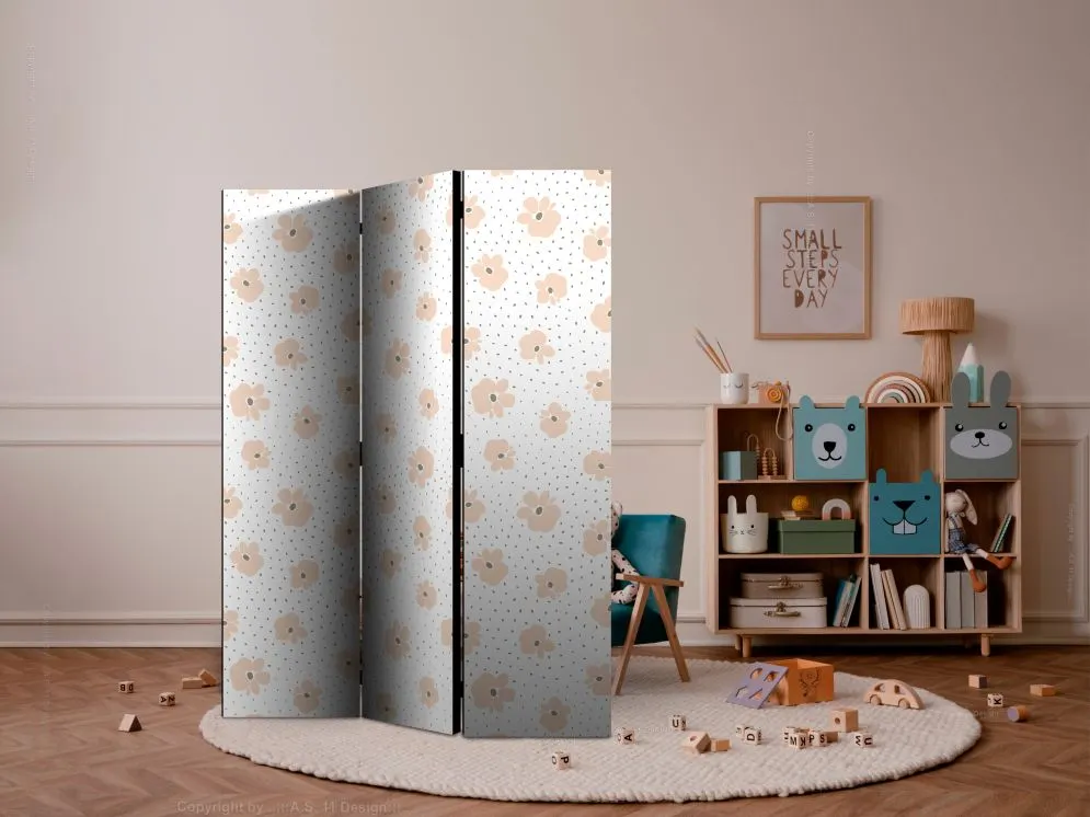 Parawan akustyczny Dla dzieci 135x172 cm 3-częściowy czarny | MIRAT.