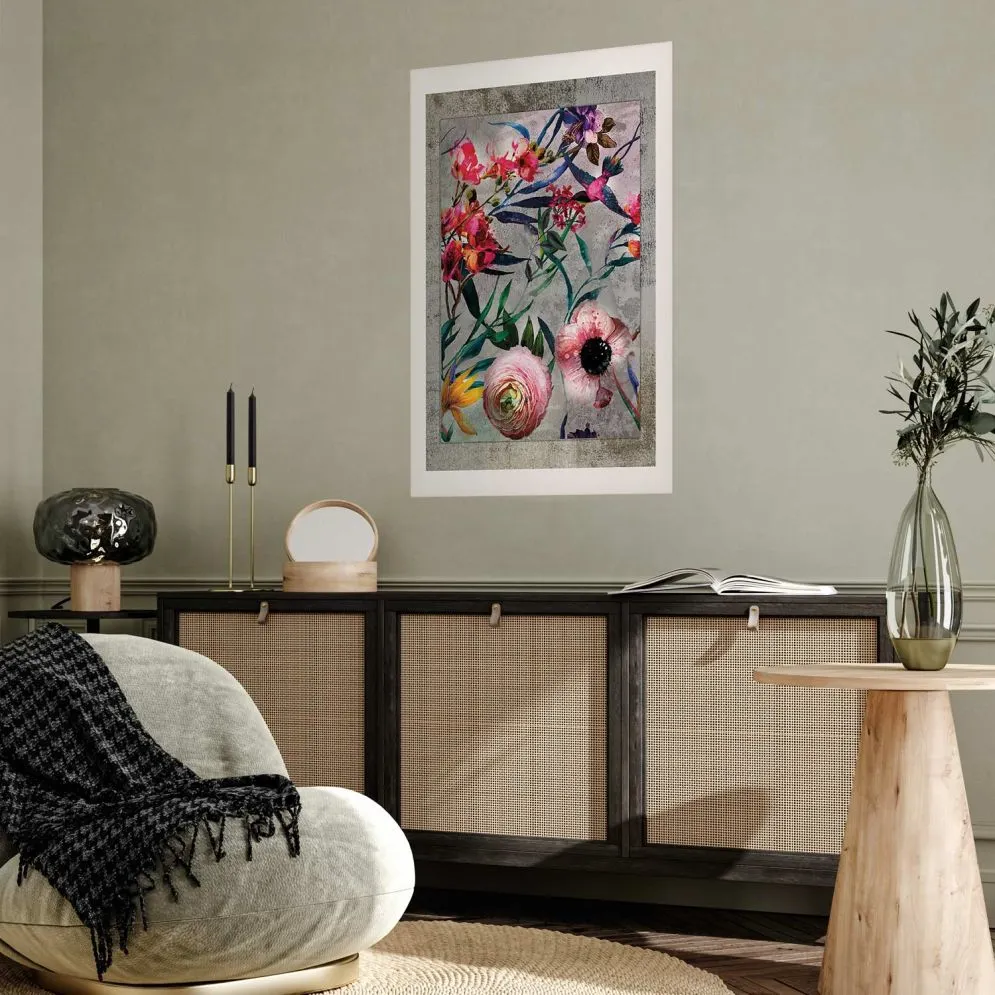 Plakat Rustykalne kwiaty 60x90 cm bez ramy z marginesem | MIRAT.