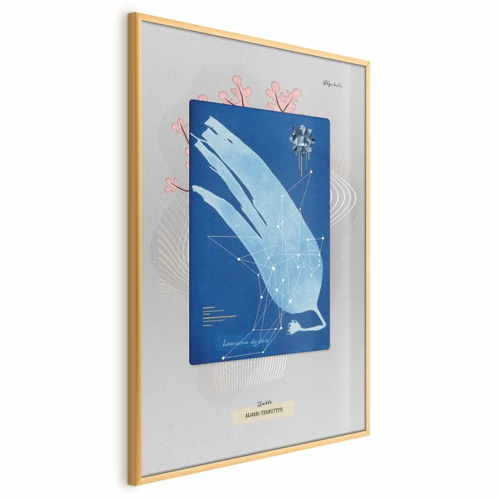 Plakat Glon 29,7x42 cm z ramą złotą bez marginesu | MIRAT.