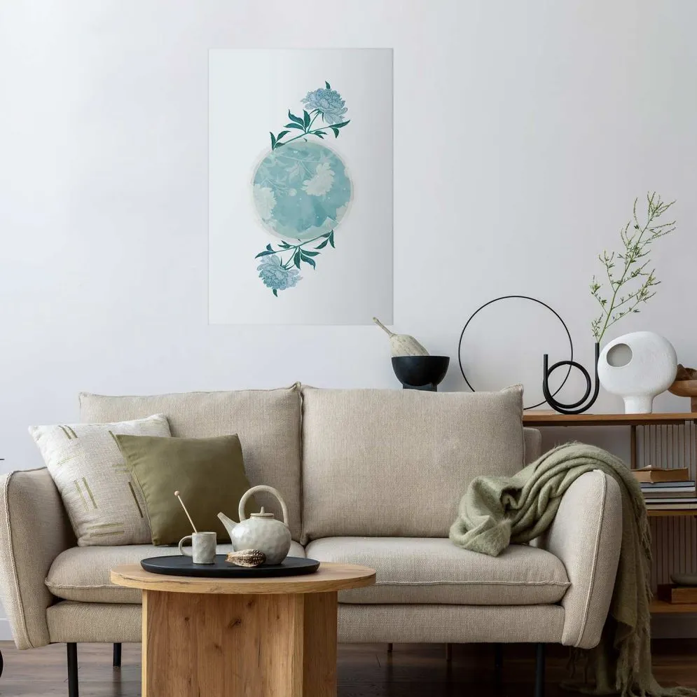 Plakat Kwiecista planeta 40x60 cm bez ramy z marginesem | MIRAT.