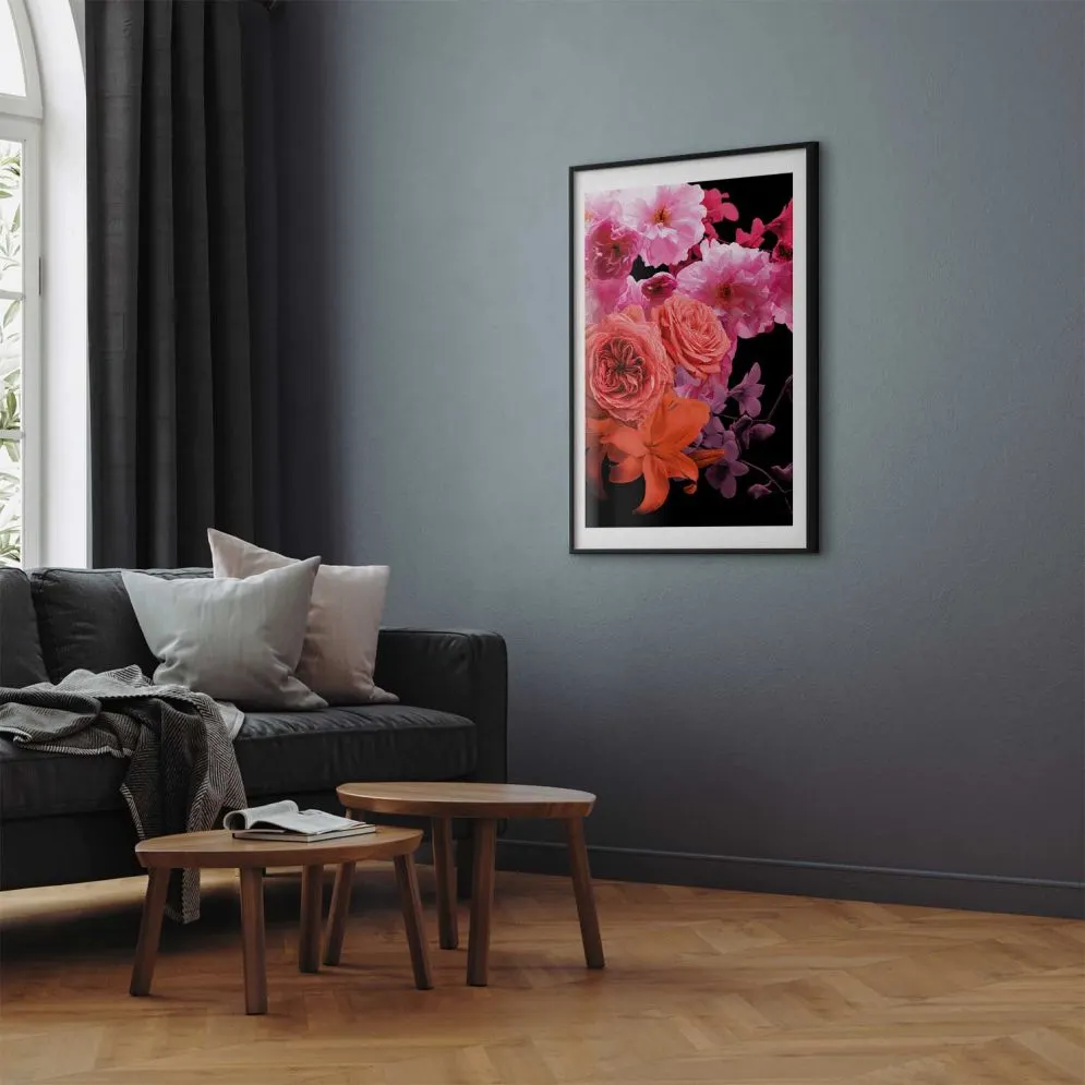 Plakat Wiosenna bryza 60x90 cm z ramą czarną z marginesem | MIRAT.