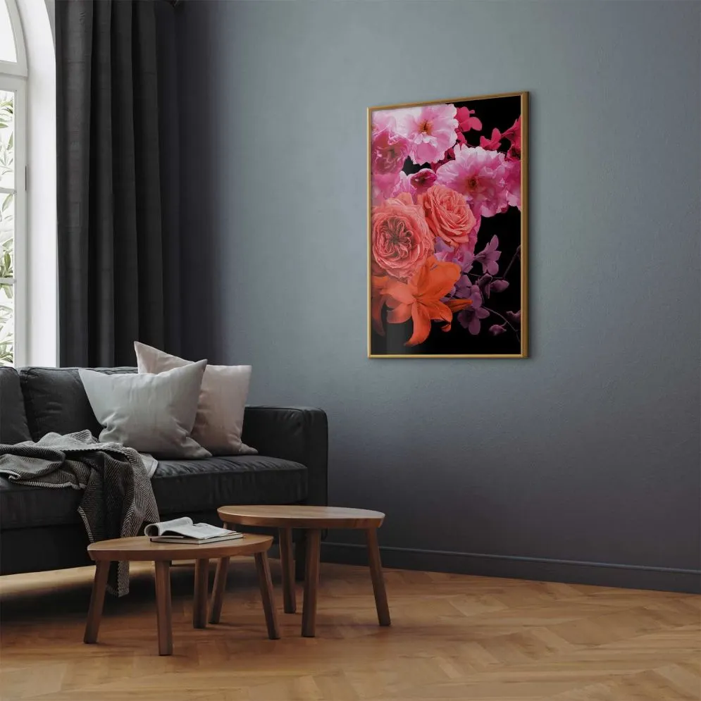 Plakat Wiosenna bryza 60x90 cm z ramą złotą bez marginesu | MIRAT.