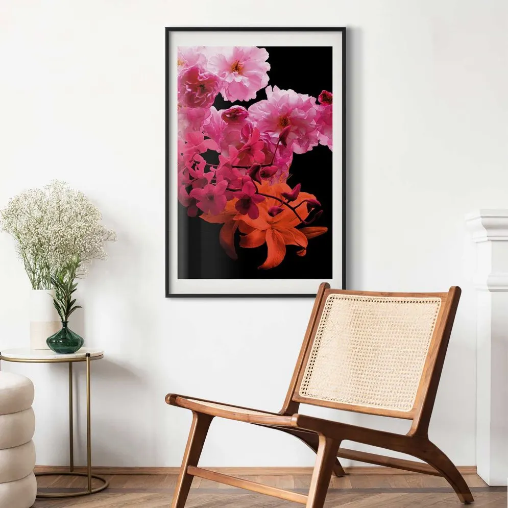 Plakat Wiosenne nasycenie 29,7x42 cm z ramą czarną z marginesem | MIRAT.