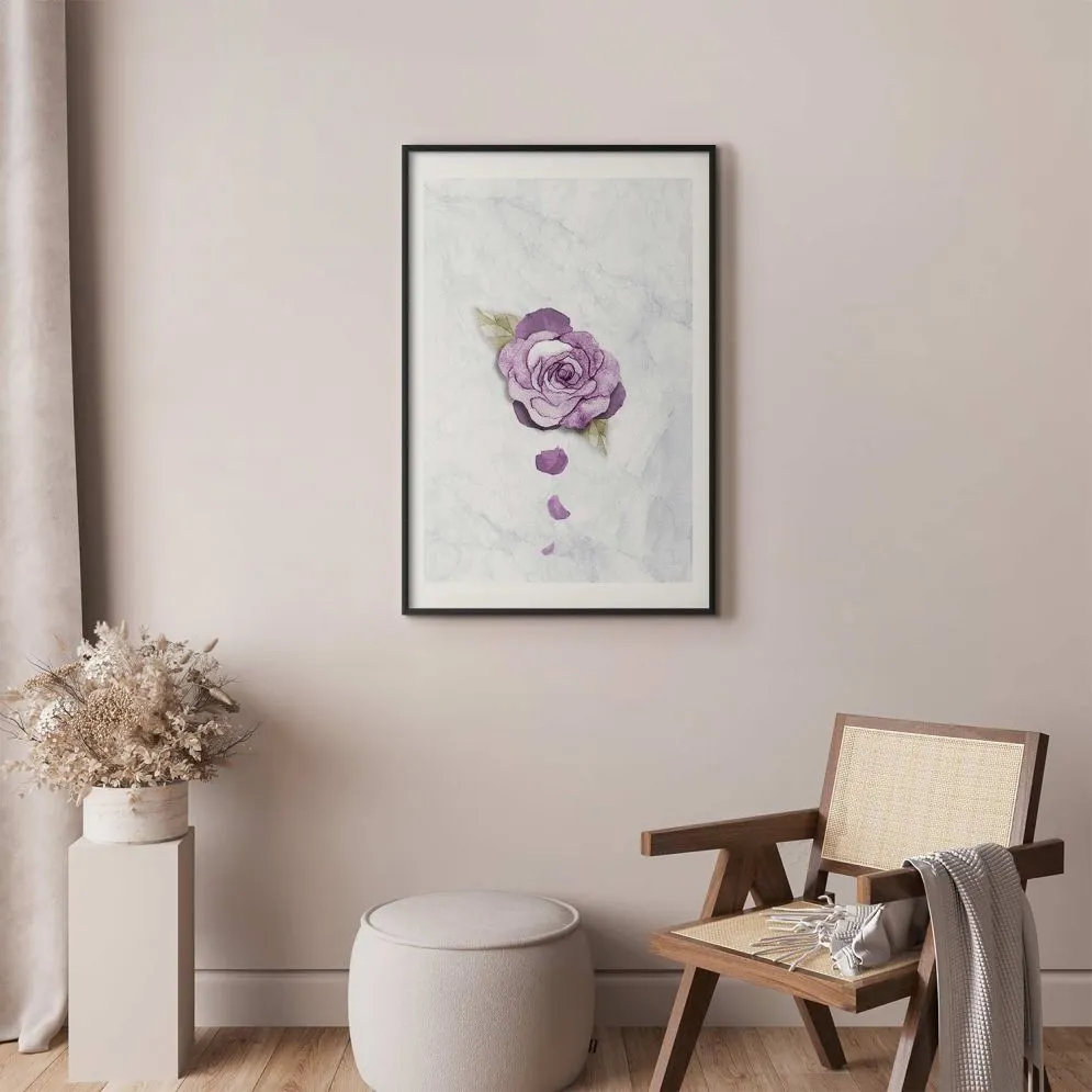 Plakat Kres wiosny 60x90 cm z ramą czarną z marginesem | MIRAT.