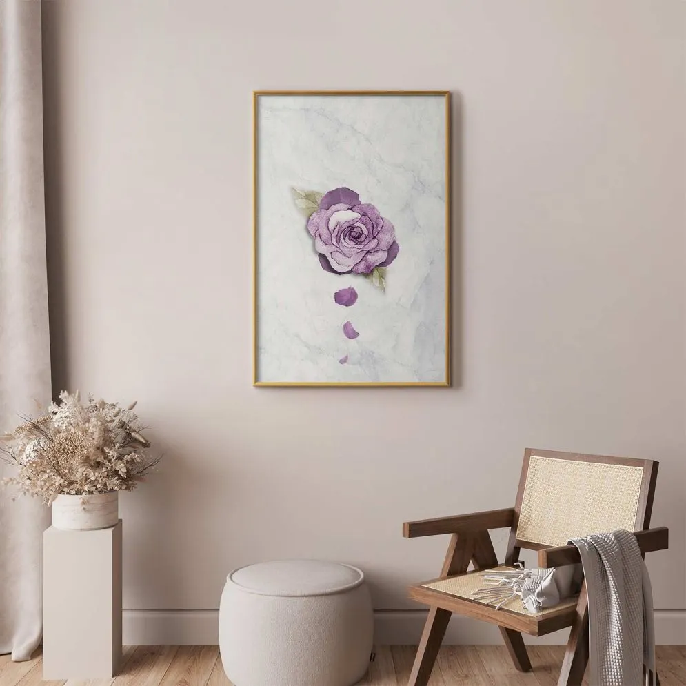 Plakat Kres wiosny 60x90 cm z ramą złotą bez marginesu | MIRAT.