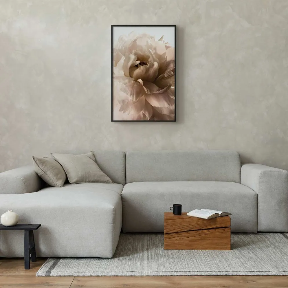 Plakat Miękkie płatki 29,7x42 cm z ramą czarną bez marginesu | MIRAT.