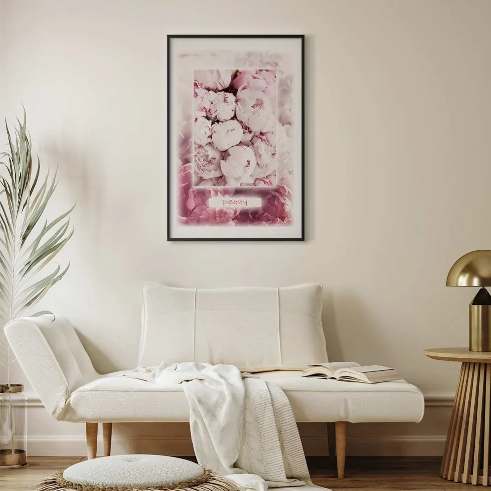 Plakat Delikatność wiosny 40x60 cm z ramą czarną z marginesem | MIRAT.