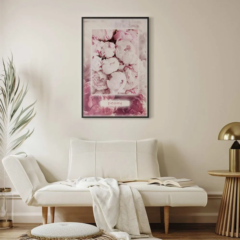 Plakat Delikatność wiosny 40x60 cm z ramą czarną bez marginesu | MIRAT.