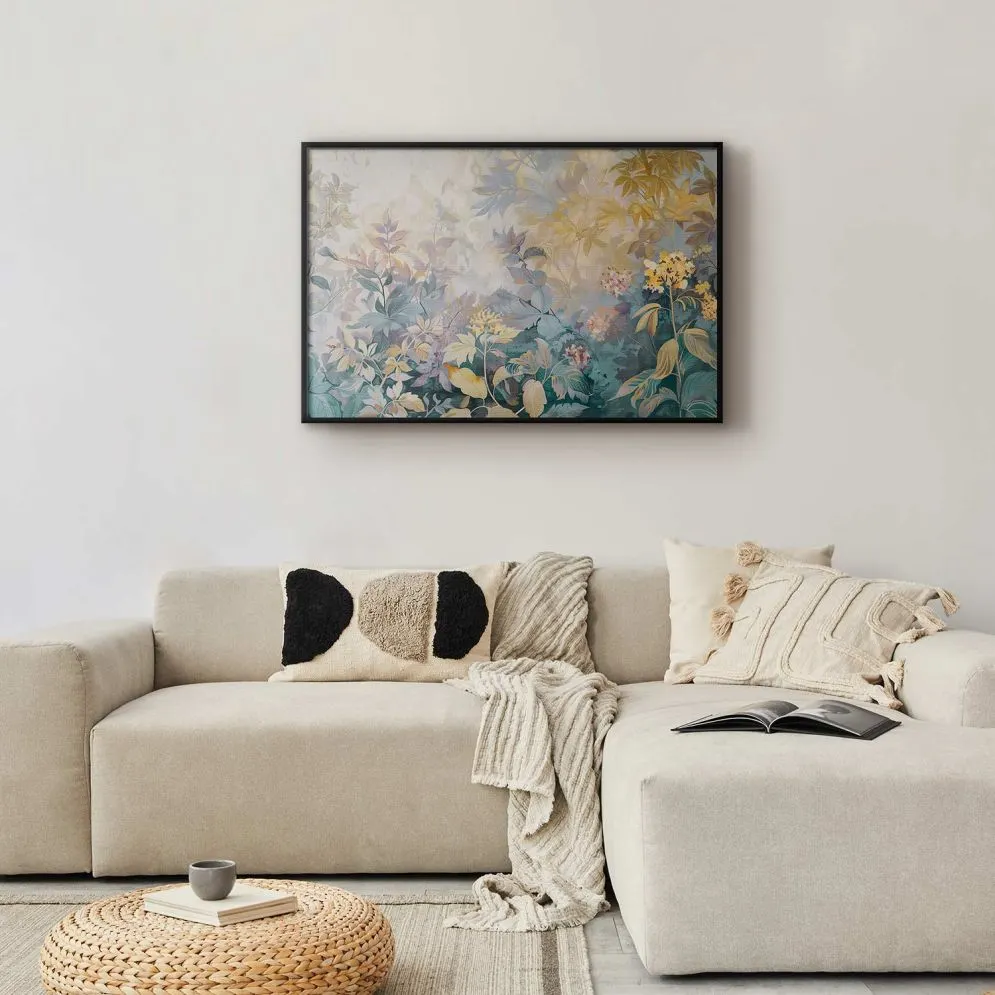 Plakat Gobelinowy wzór 42x29,7 cm z ramą czarną bez marginesu | MIRAT.