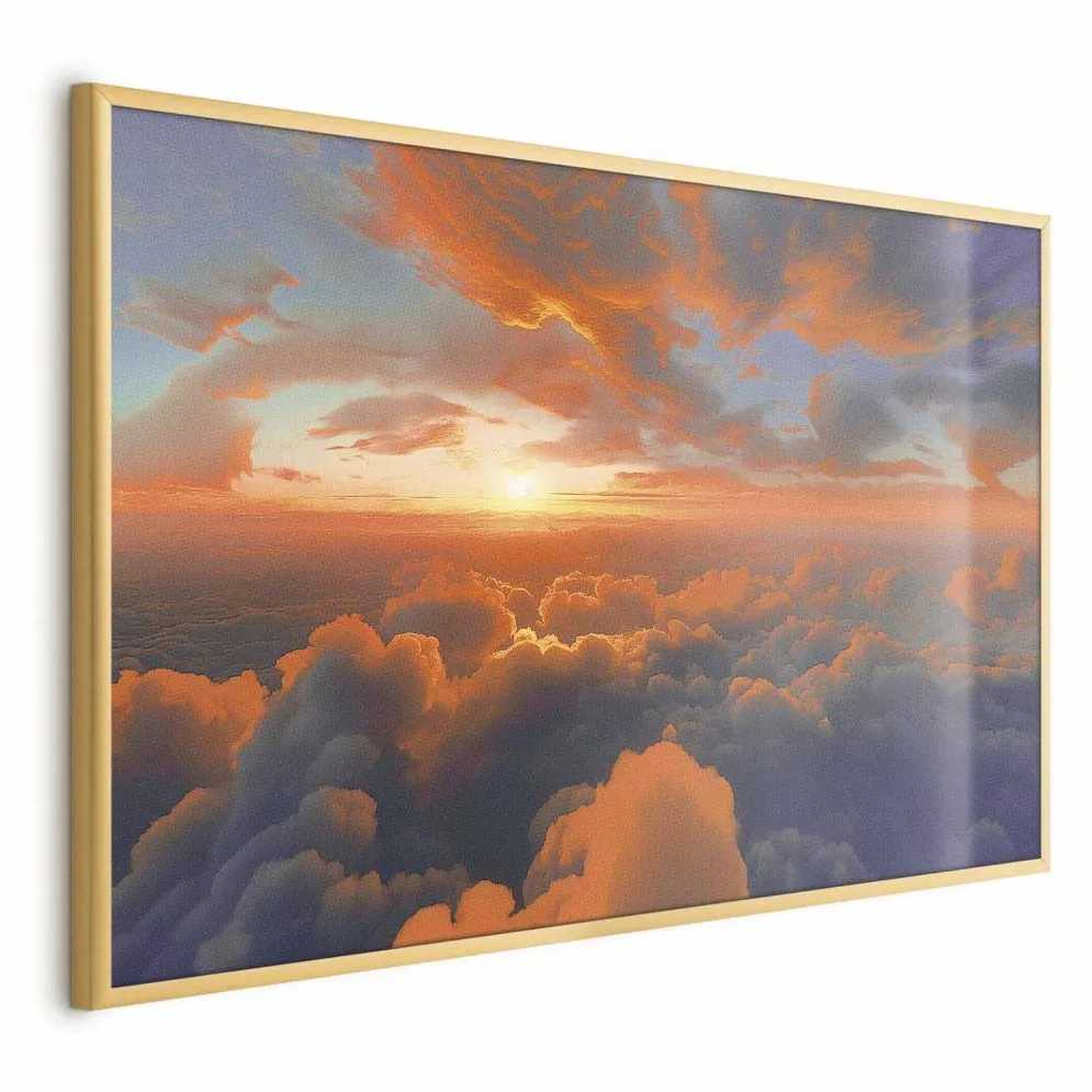 Plakat Spektakl barw 90x60 cm z ramą złotą bez marginesu | MIRAT.