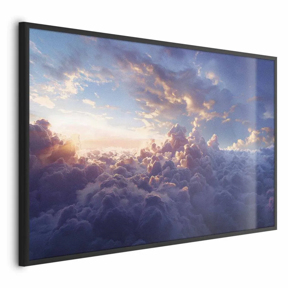 Plakat Słońce w ukryciu 30x21 cm z ramą czarną bez marginesu | MIRAT.