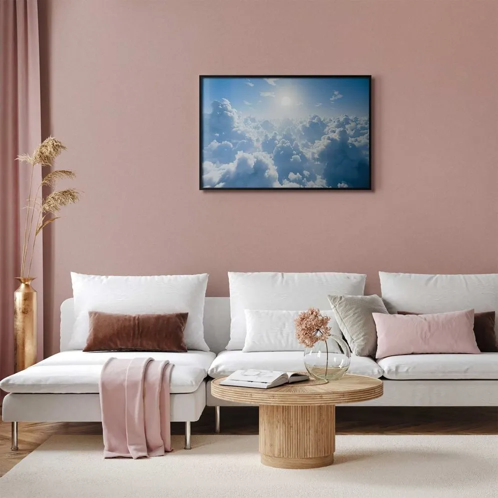 Plakat Niebiański spokój 60x40 cm z ramą czarną bez marginesu | MIRAT.