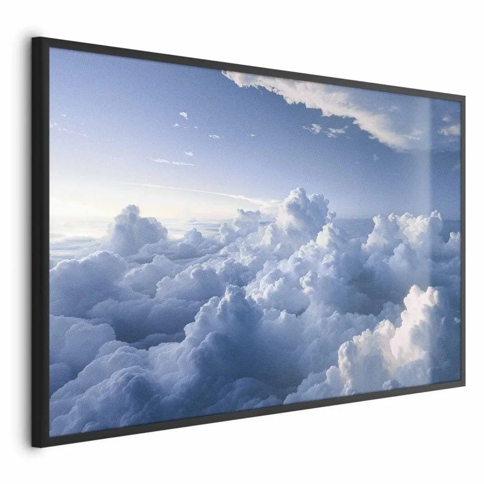 Plakat Podniebne pejzaże 90x60 cm z ramą czarną bez marginesu | MIRAT.