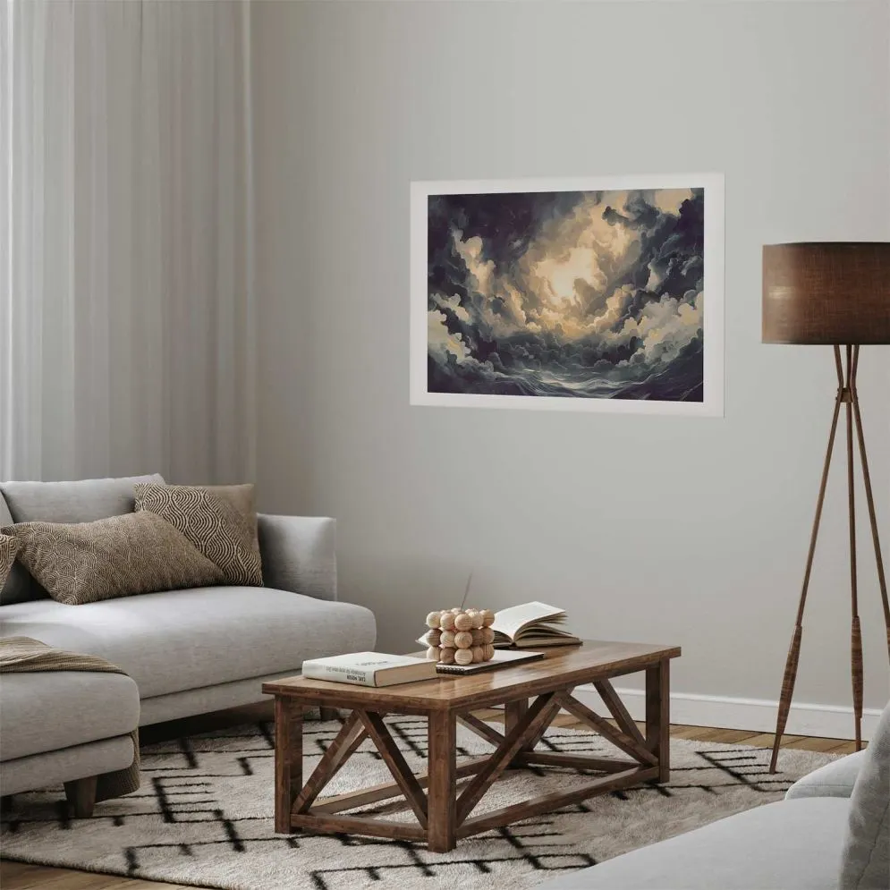 Plakat Gra światła 90x60 cm bez ramy z marginesem | MIRAT.