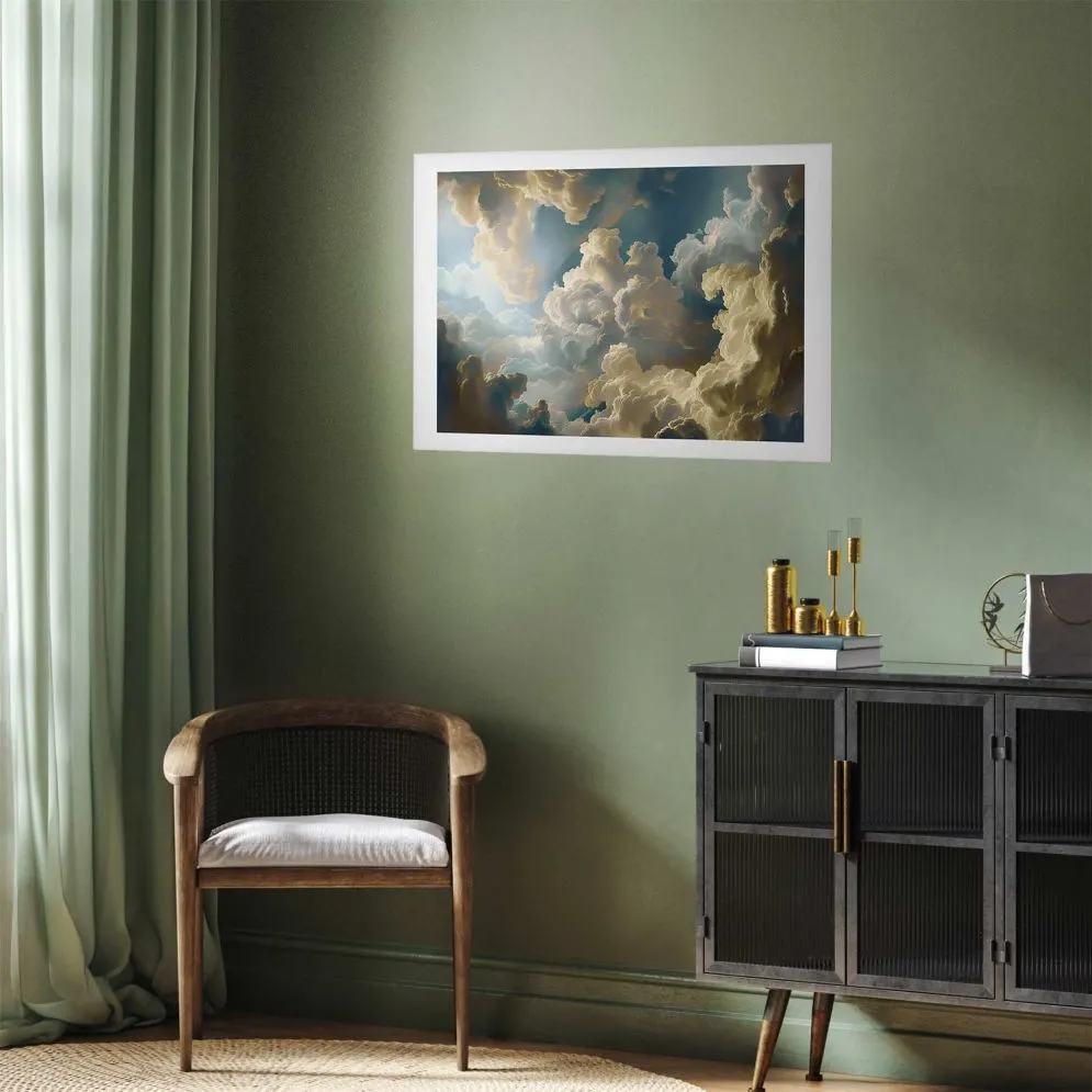 Plakat Słońce i cienie 60x40 cm bez ramy z marginesem | MIRAT.