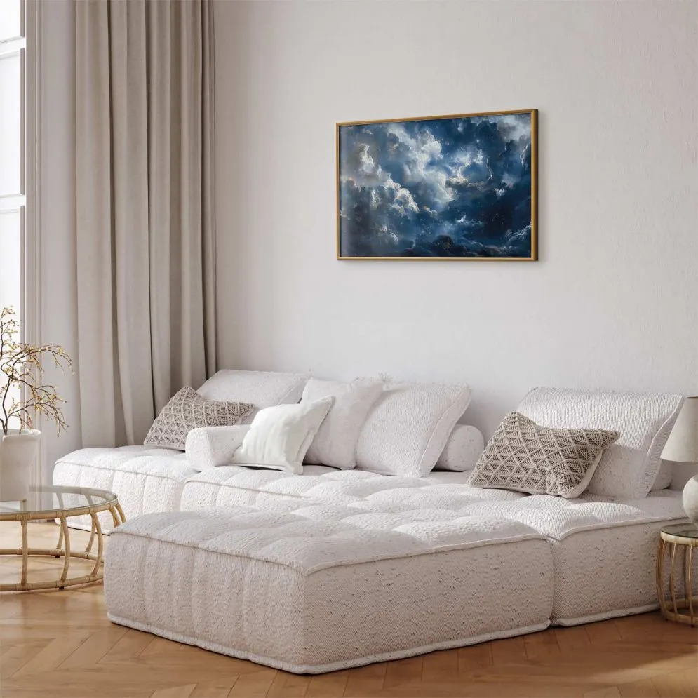 Plakat Astronomiczne cuda 90x60cm z ramą złotą bez marginesu | MIRAT.  kolekcja b-H-10057-ao-a