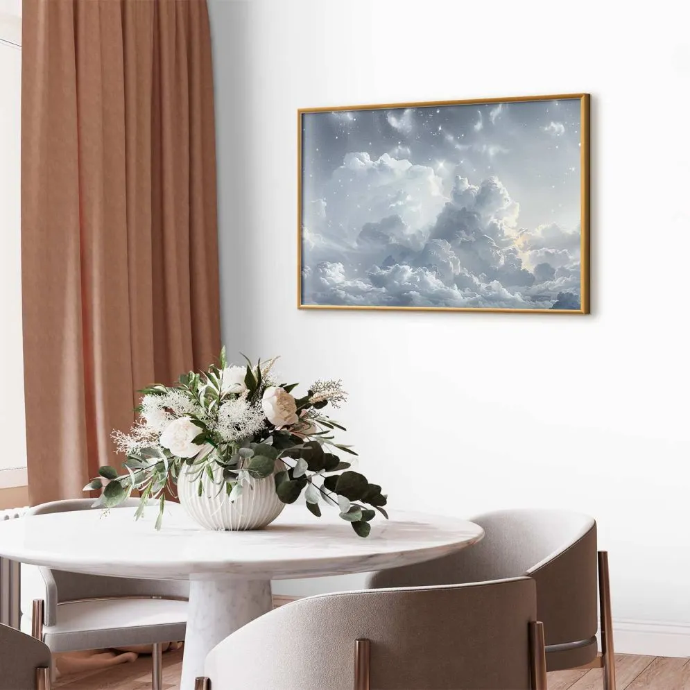 Plakat Astralny spokój 90x60cm z ramą złotą bez marginesu | MIRAT.  kolekcja b-H-10060-ao-a