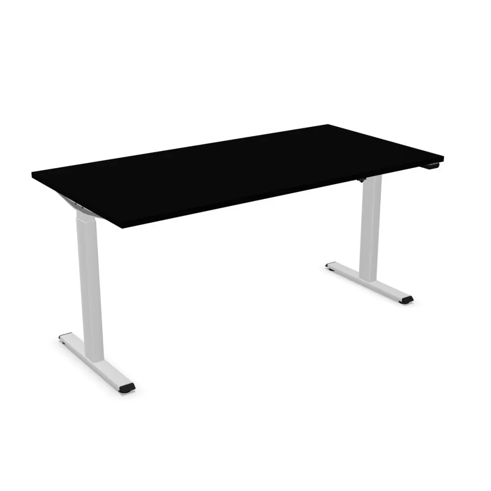 Biurko eCOMO 160x80cm czarne z regulacją wysokości do pracy I sklep meblowy MIRAT.