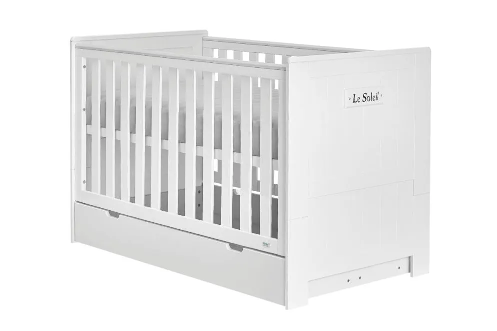 Łóżeczko tapczanik MARSYLIA 140x70 białe transformowane PINIO | MIRAT. kolekcja MARSYLIA