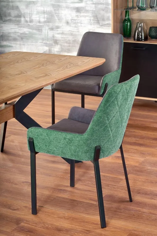 Stół BACARDI 160(220)x90 dąb/czarny rozkładany w stylu loft | MIRAT. w stylu LOFT kolekcja