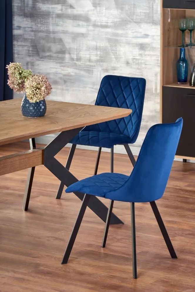 Stół BACARDI 160(220)x90 dąb/czarny rozkładany w stylu loft | MIRAT. w stylu LOFT kolekcja