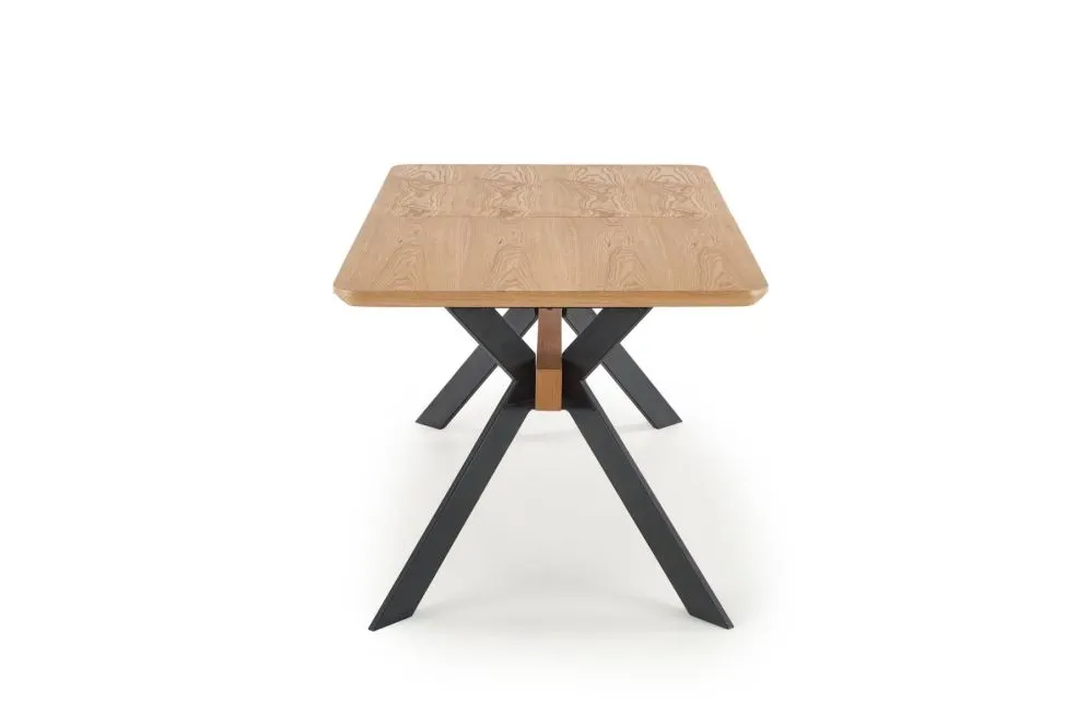 Stół BACARDI 160(220)x90 dąb/czarny rozkładany w stylu loft | MIRAT. w stylu LOFT kolekcja